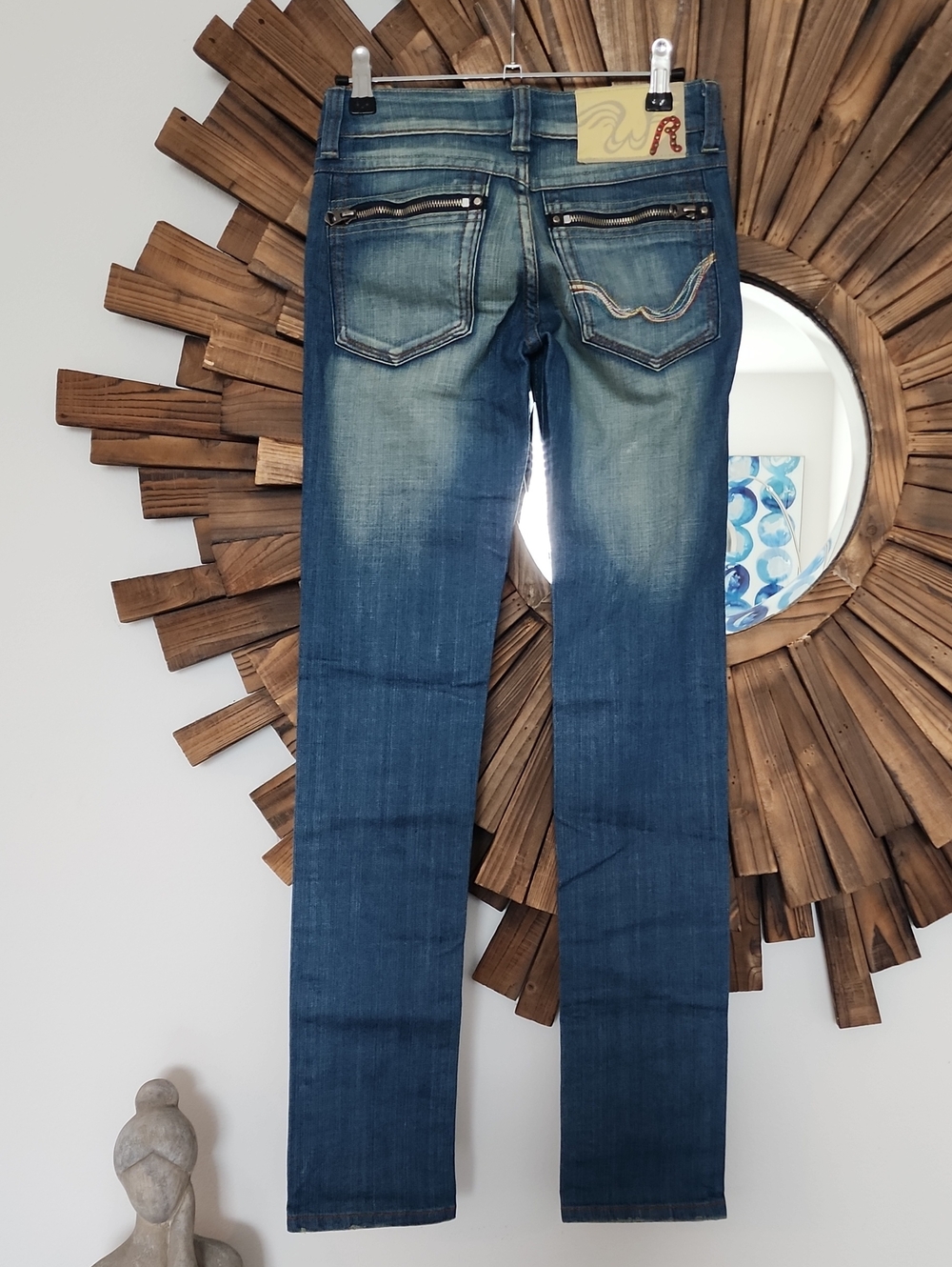 Rainbow Like Pocket Details! We Are Replay  Blue Jeans SZ 25